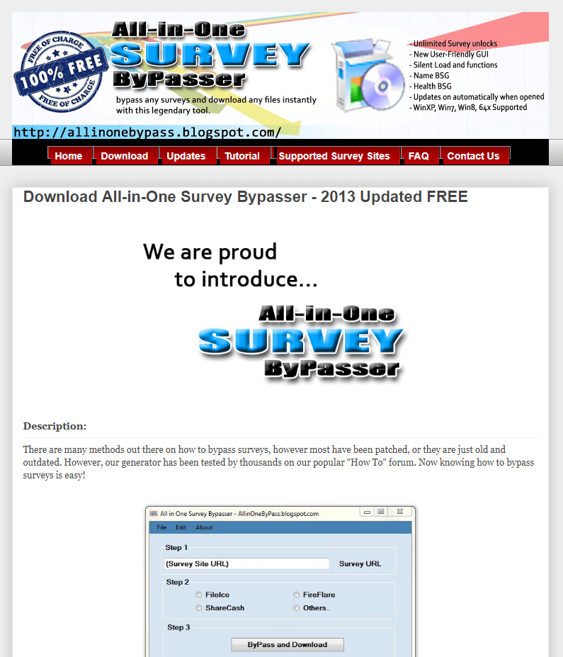 survey bypass software