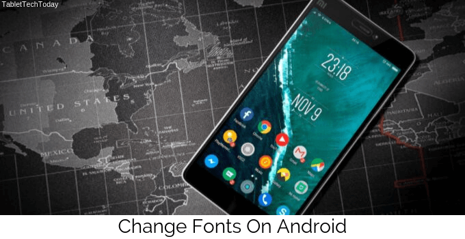 change fonts on android