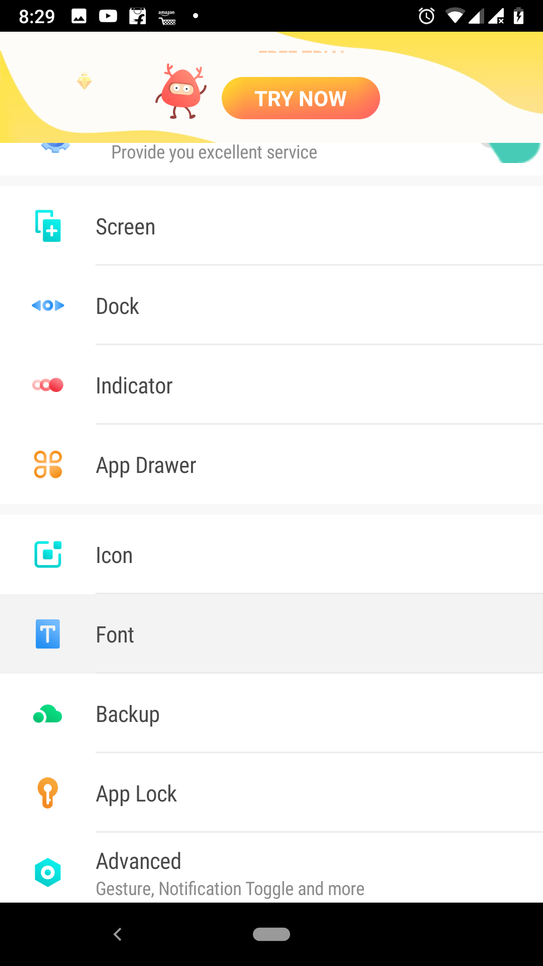 change fonts on android