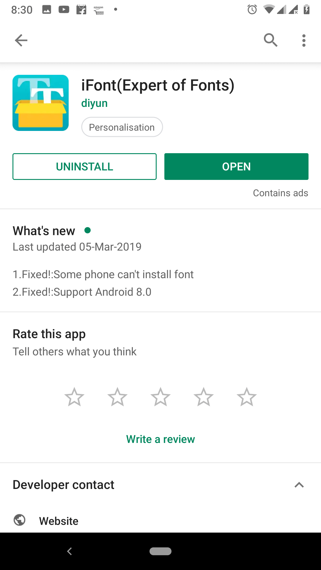 change fonts on android